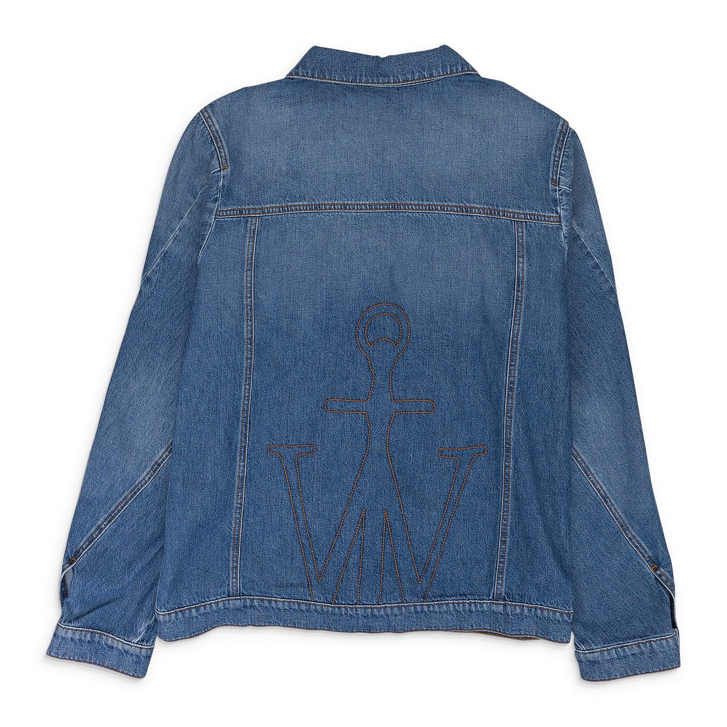BLUE TWISTED FITTED DENIM JACKET