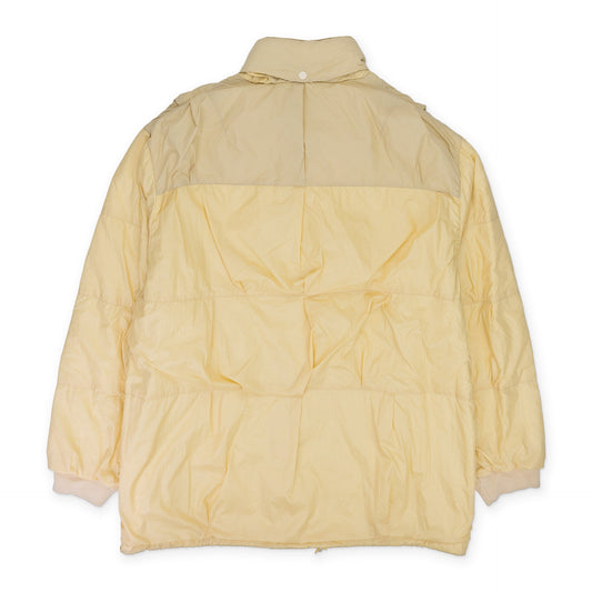 CREAM NYLON ZIP UP JACKET
