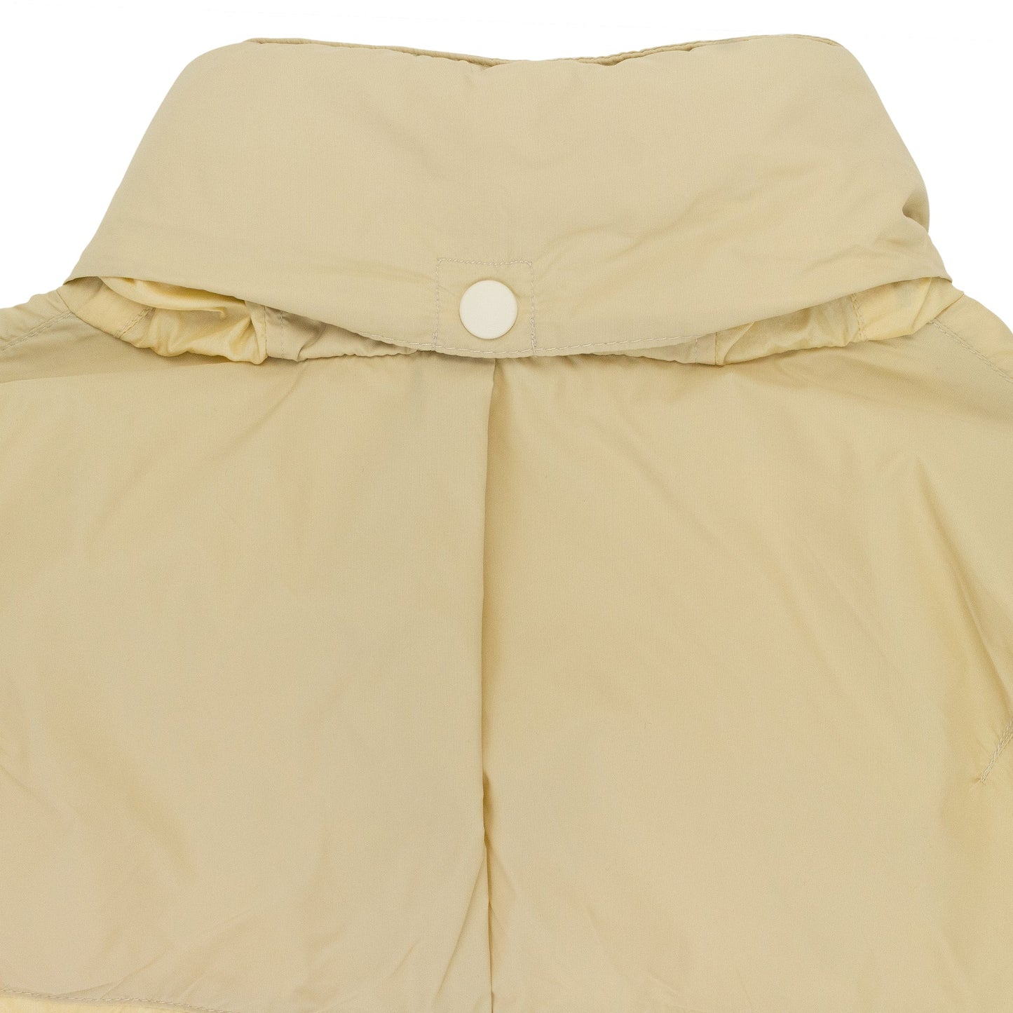 CREAM NYLON ZIP UP JACKET