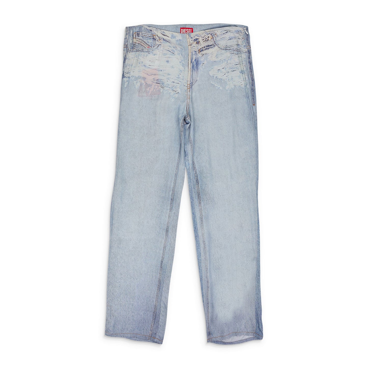 BLUE P-SARKY FLUID PRINTED TROUSERS