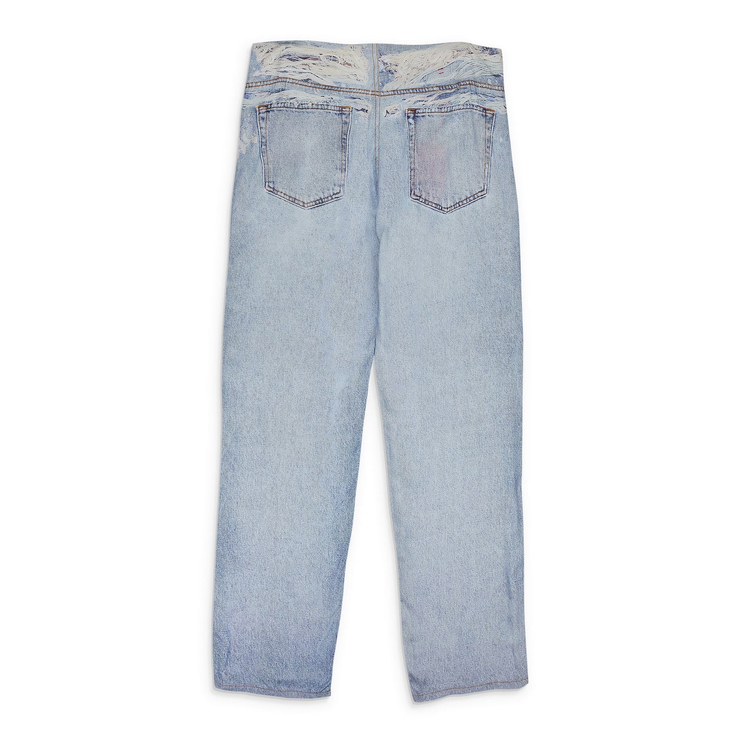 BLUE P-SARKY FLUID PRINTED TROUSERS