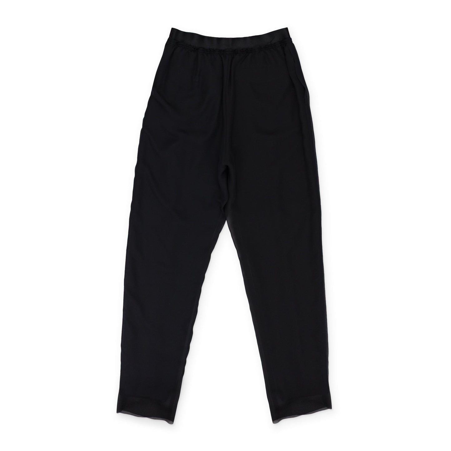 BLACK MESH LAYERED PANTS