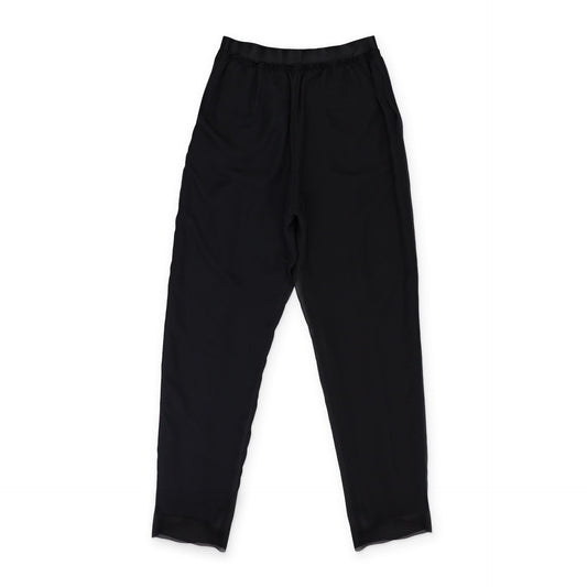 BLACK MESH LAYERED PANTS