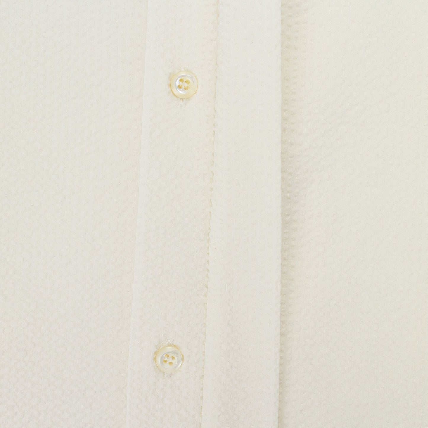 OFF-WHITE TEXTURED SHORT SLEEVE BUTTON-DOWN SHIRT