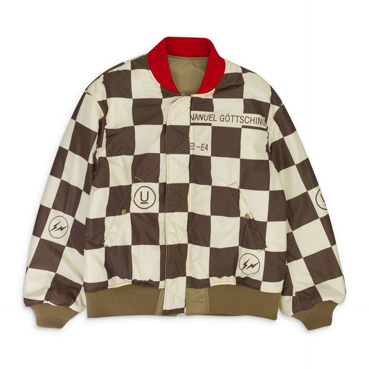 BEIGE MENS WOVEN BLOUSON JACKET BOMBER