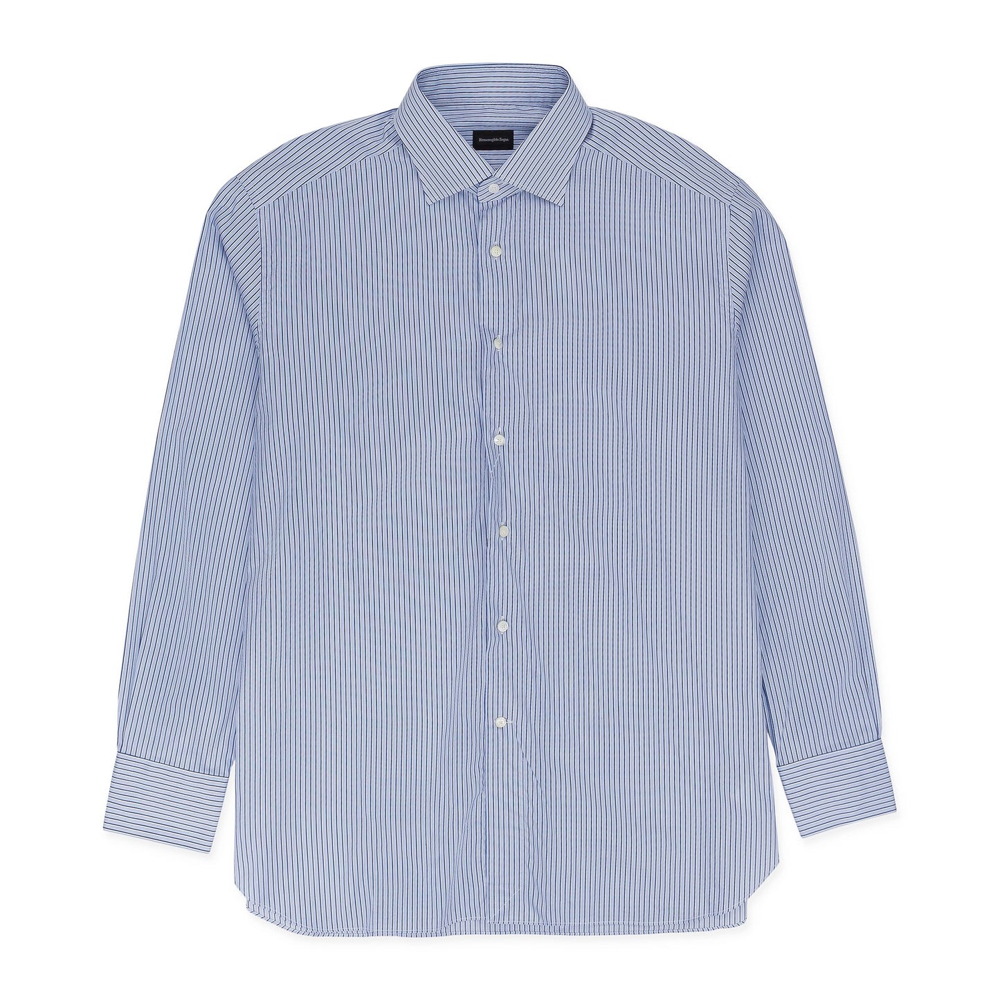 BLUE STRIPED DRESS SHIRT