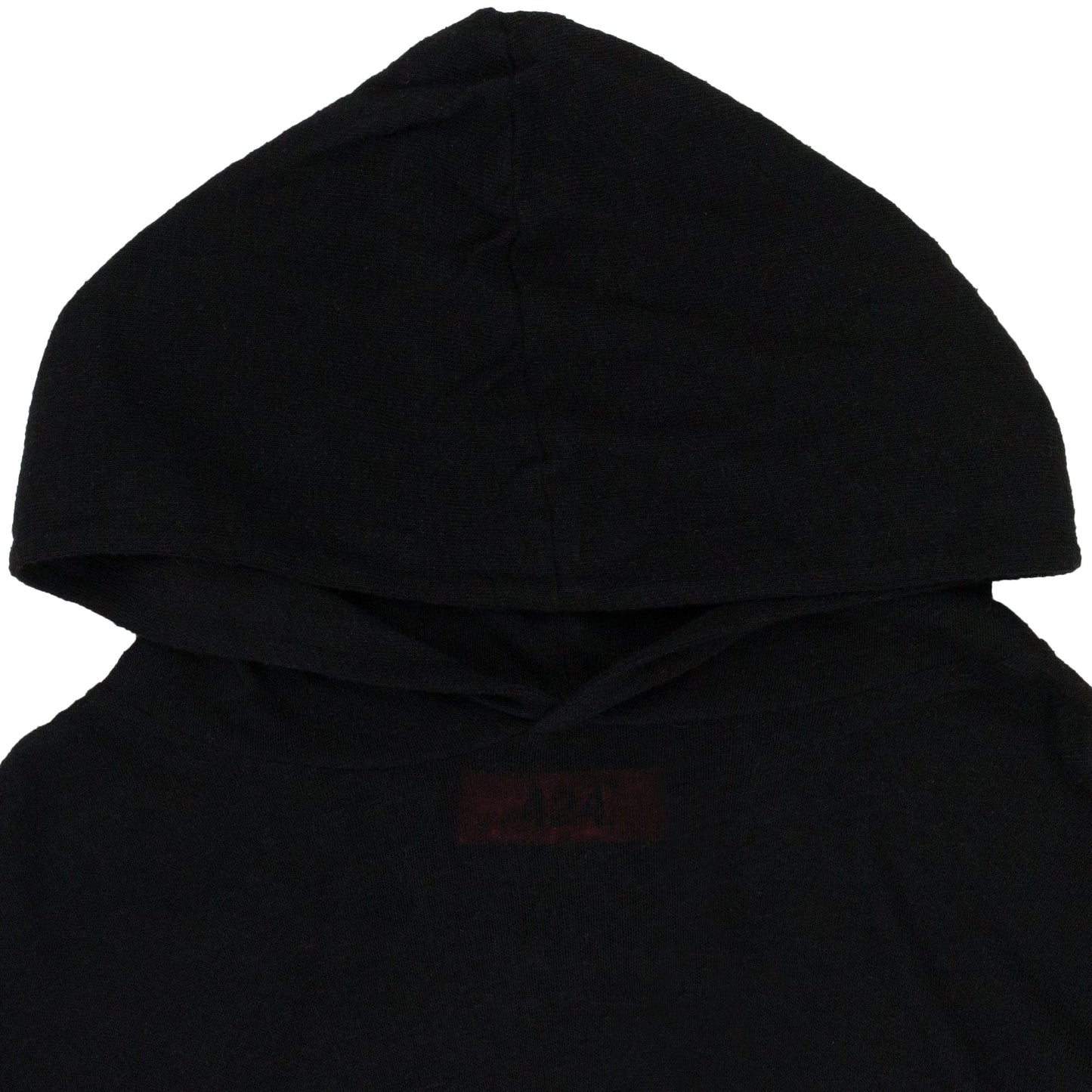 BLACK MESH LONG SLEEVE HOODIE