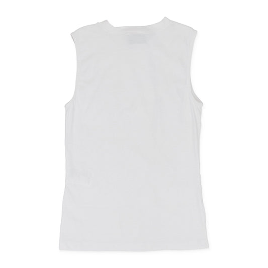 WHITE BLANC OPTIQUE PATCHWORK EMBROIDERED JERSEY