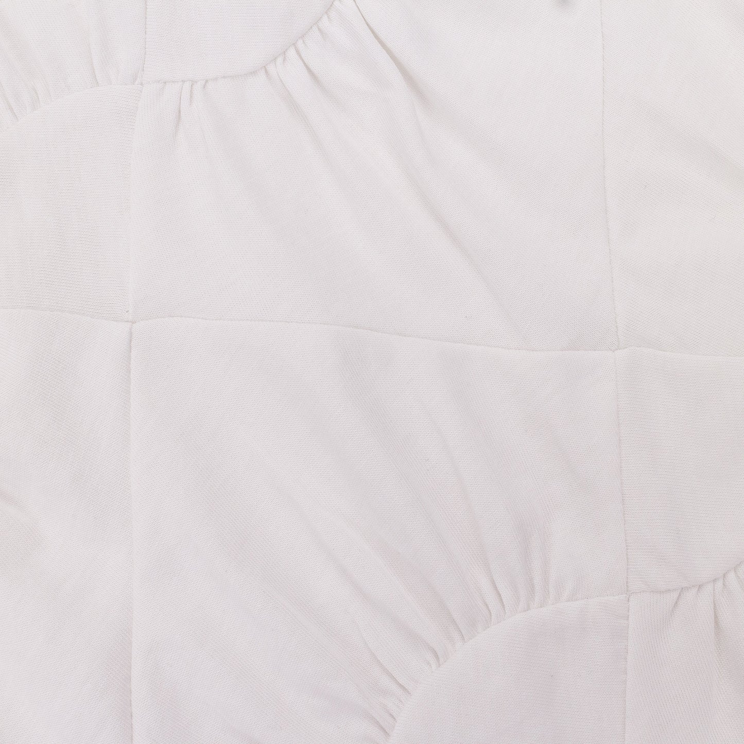 WHITE BLANC OPTIQUE PATCHWORK EMBROIDERED JERSEY