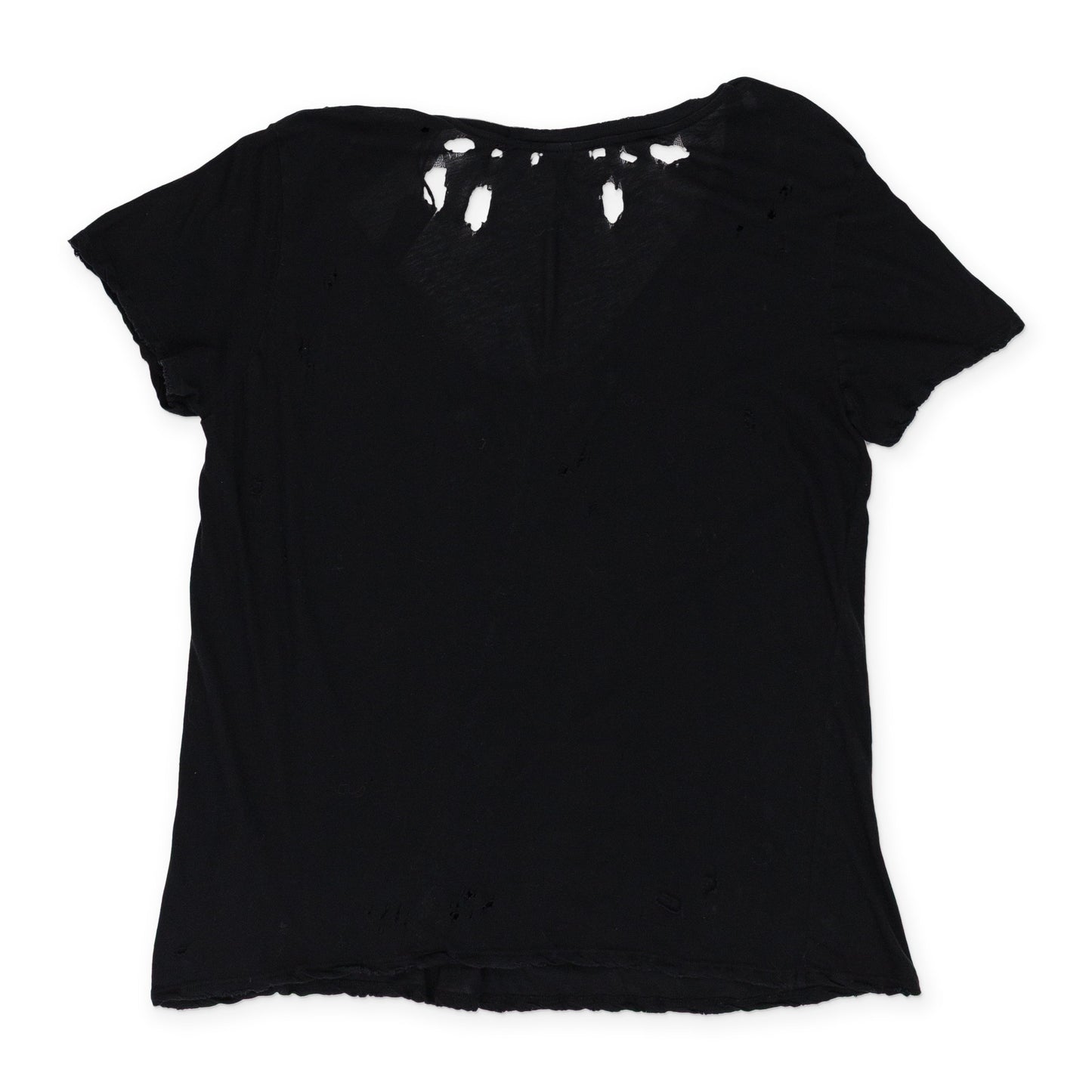 BLACK RIPPED T-SHIRT