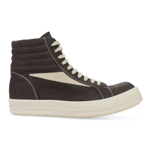 DARK DUST LEATHER HIGH VINTAGE SNEAKERS