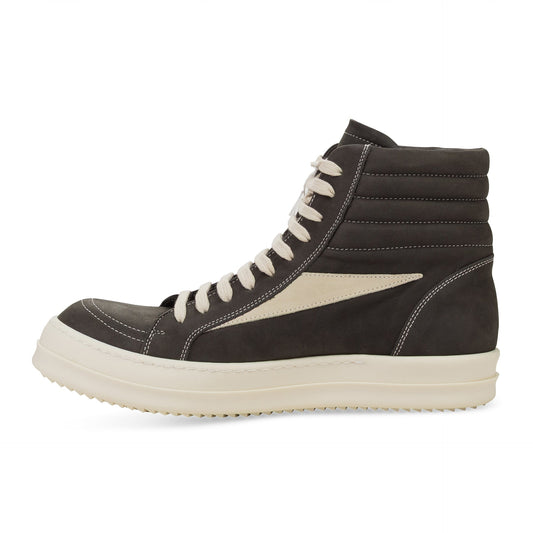 DARK DUST LEATHER HIGH VINTAGE SNEAKERS