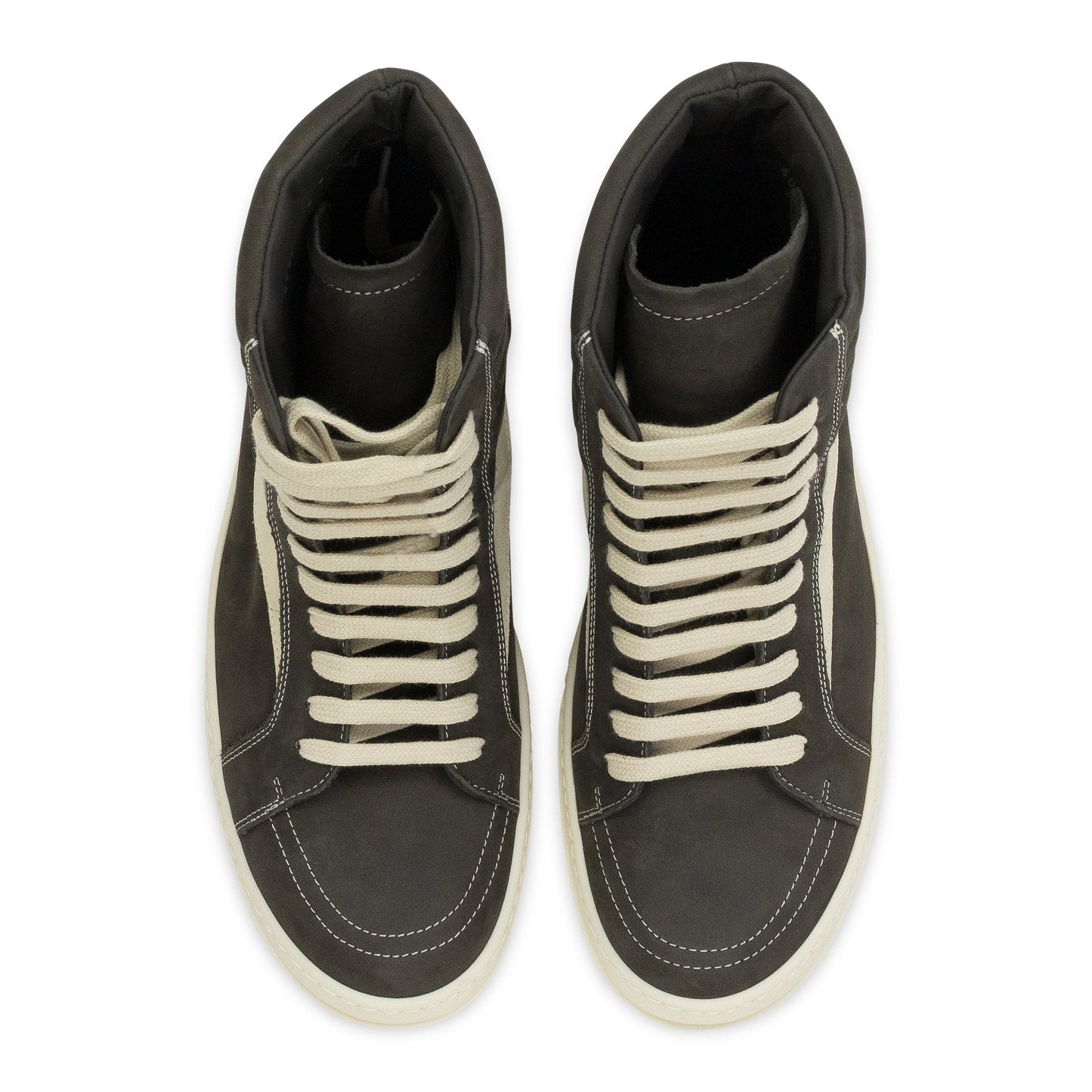 DARK DUST LEATHER HIGH VINTAGE SNEAKERS