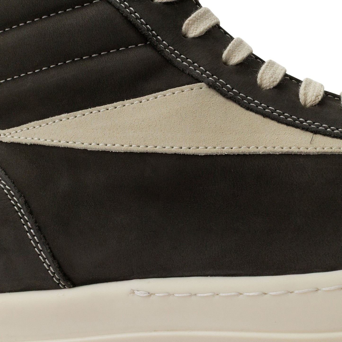 DARK DUST LEATHER HIGH VINTAGE SNEAKERS