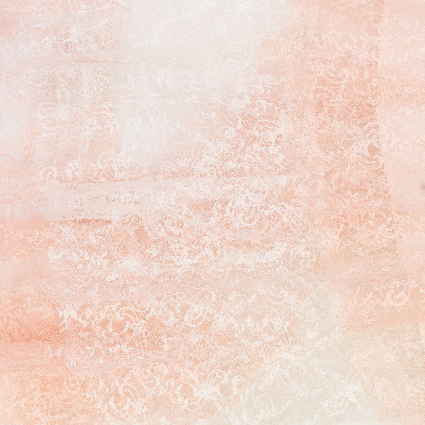 PINK/WHITE FLORAL TULLE ASYMMETRICAL FLARED SKIRT