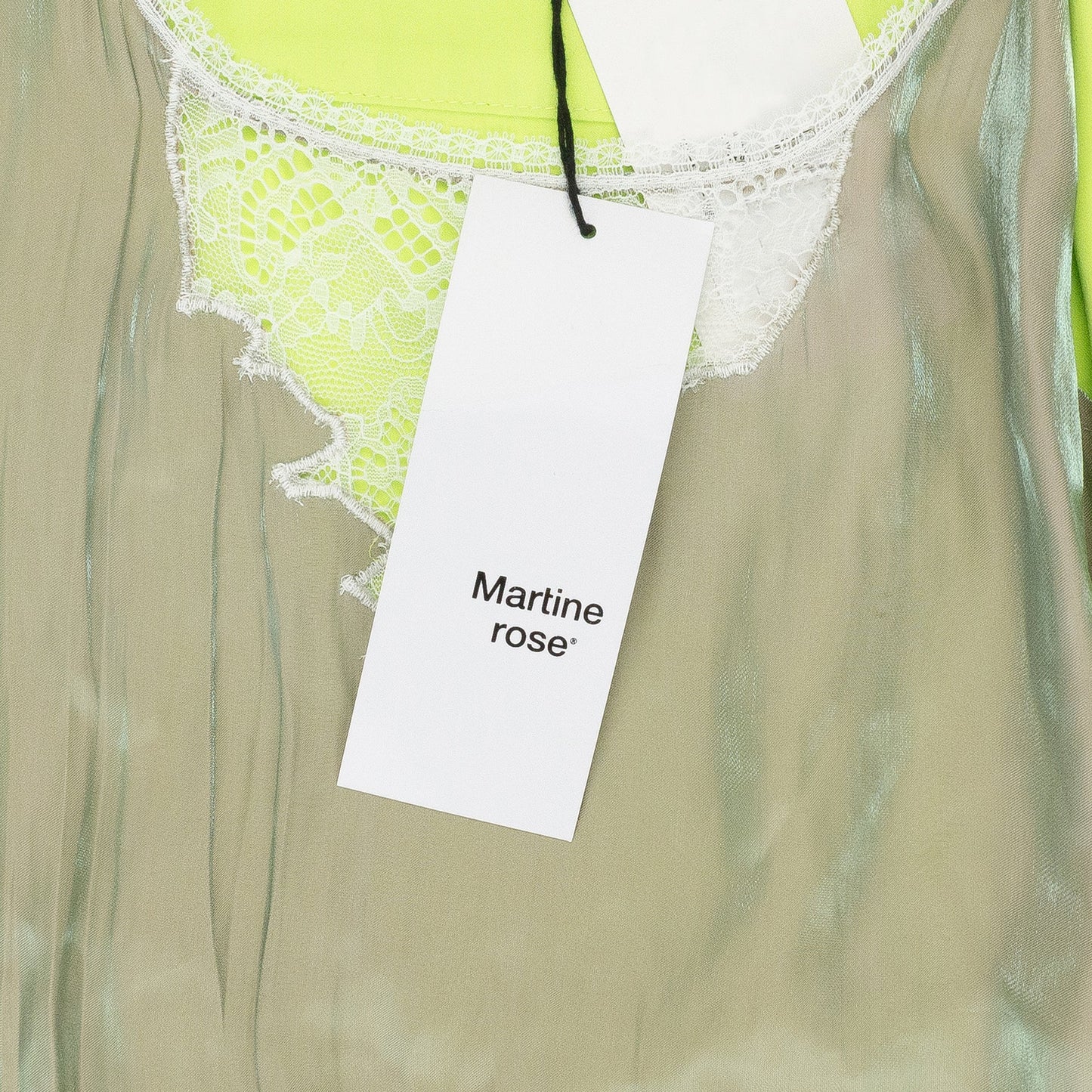 GREEN CAMISOLE BUTTON-DOWN SHIRT