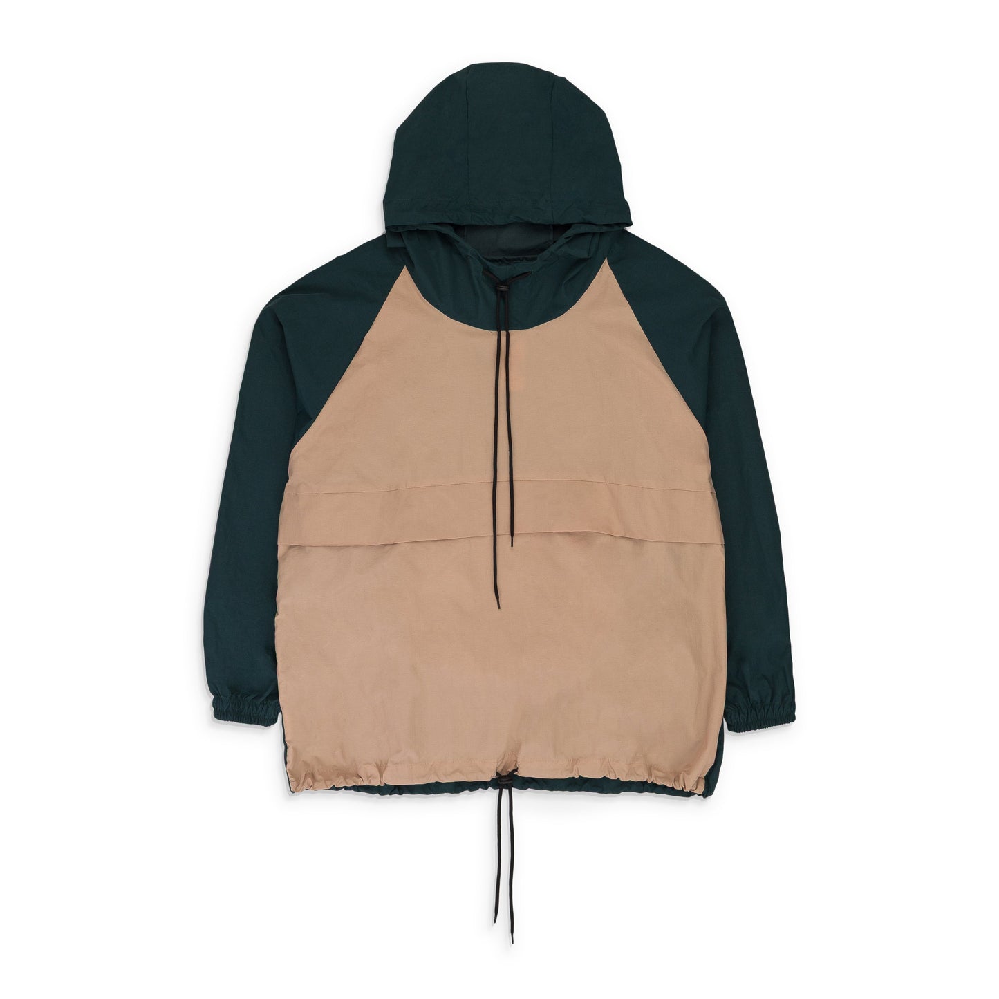 BEIGE/GREEN EMILIO PACKABLE WINDBREAKER