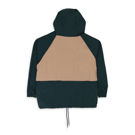 BEIGE/GREEN EMILIO PACKABLE WINDBREAKER