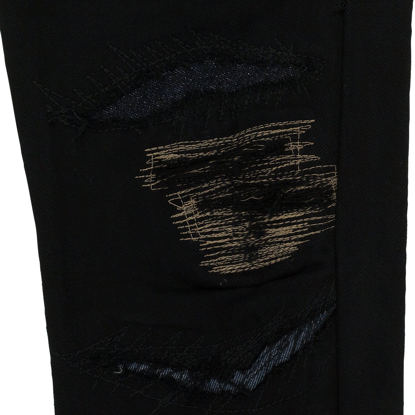 BLACK PRINTED SKINNY JEANS