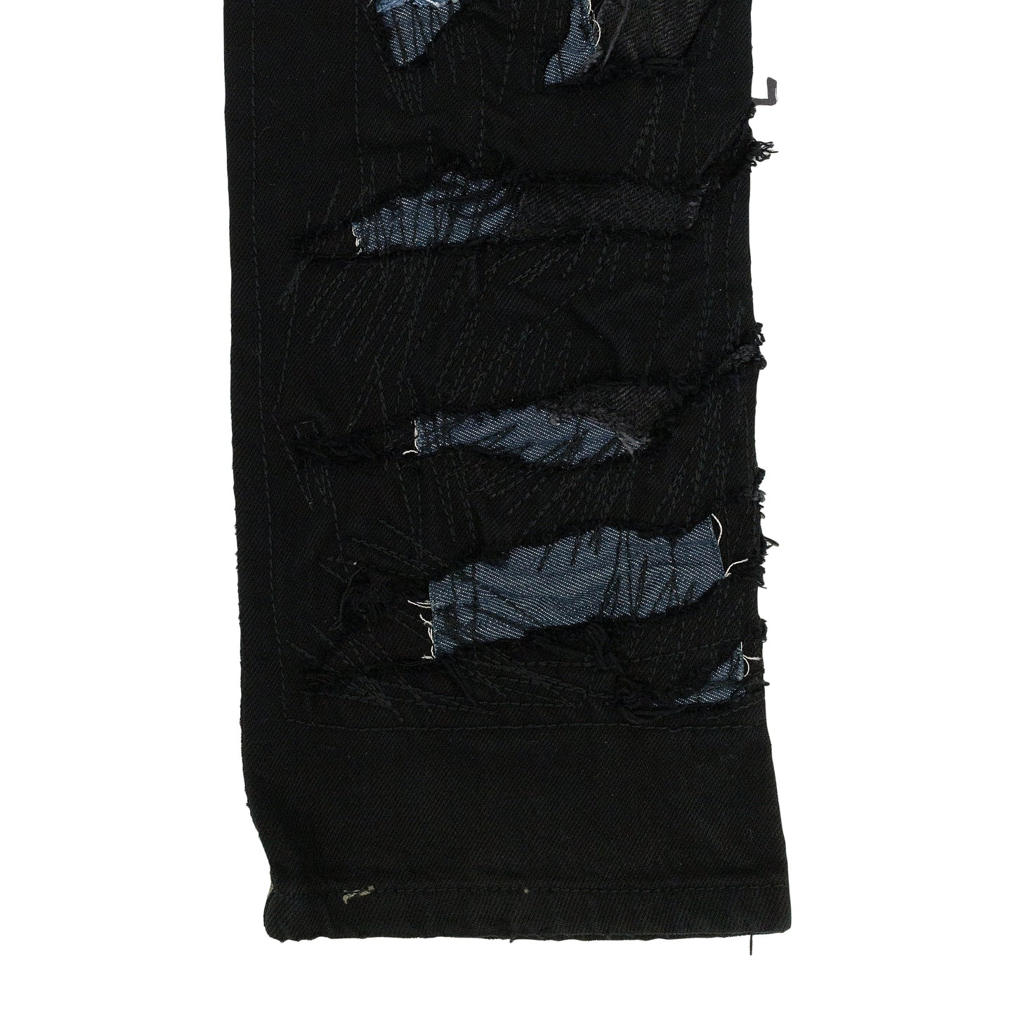 BLACK PRINTED SKINNY JEANS