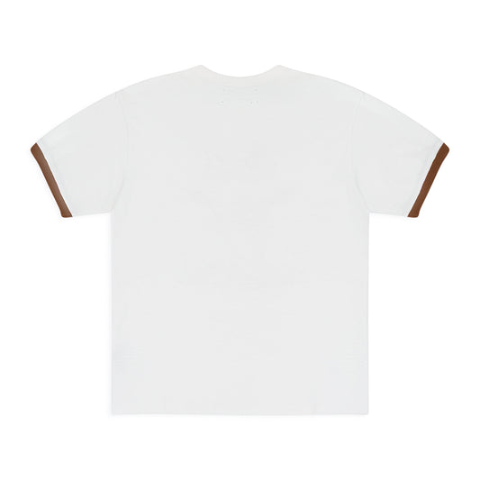 WHITE PEARL PATCHWORK SHORT SLEEVE