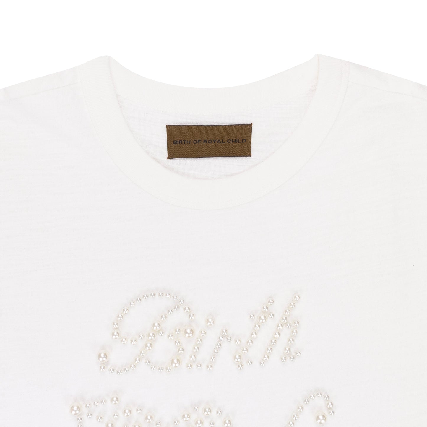 WHITE PEARL PATCHWORK SHORT SLEEVE