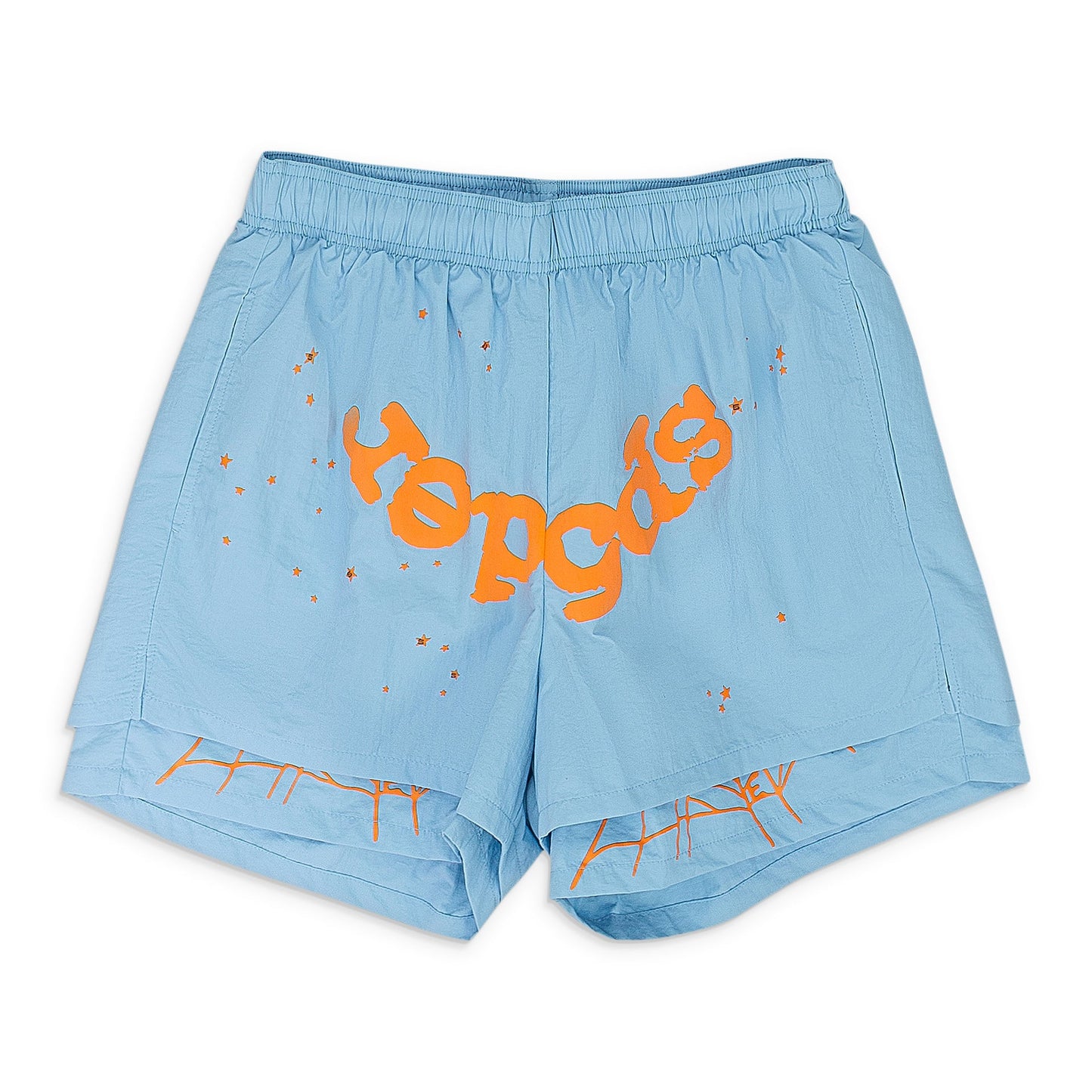 LIGHT BLUE OG WEB DOUBLE LAYER SHORTS