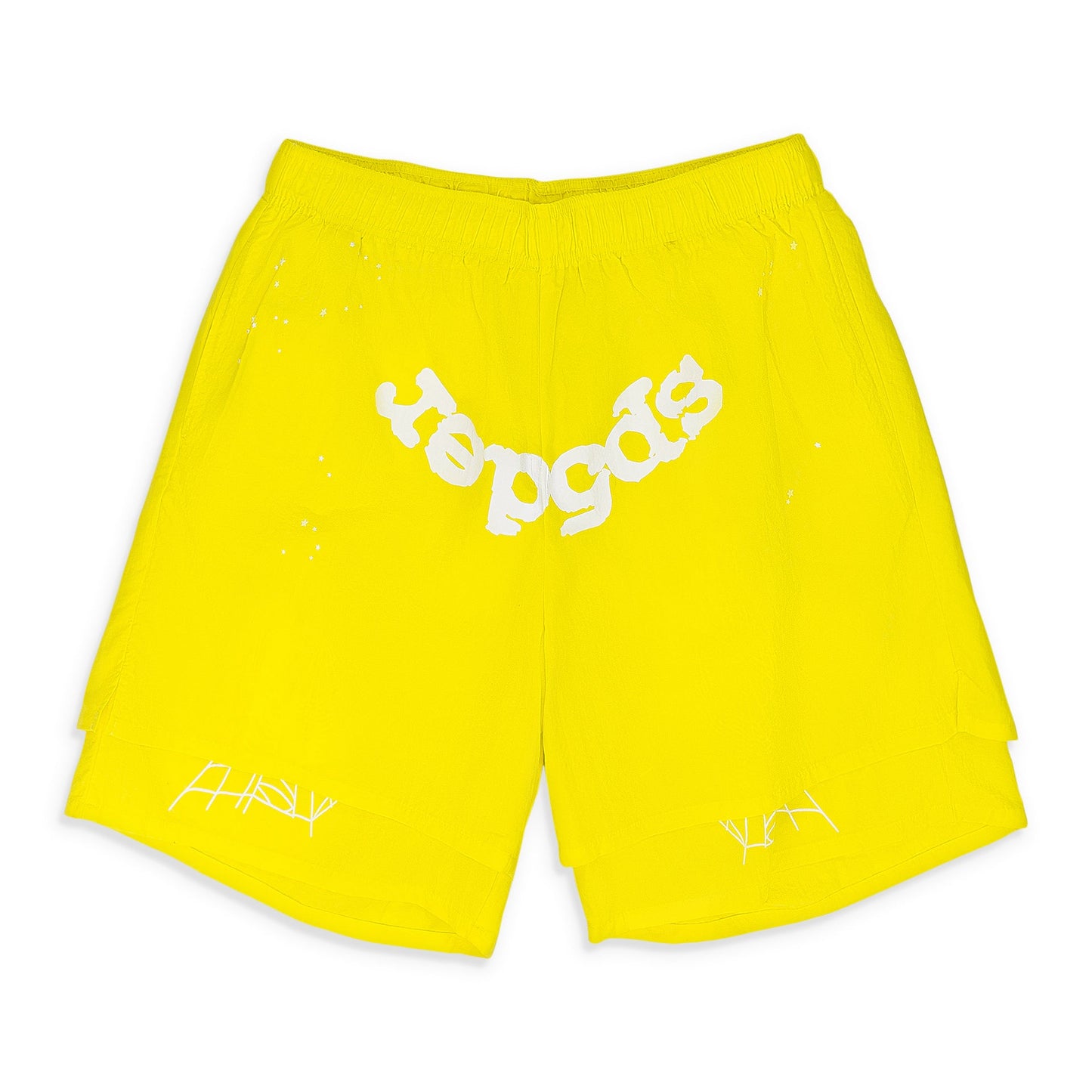 YELLOW OG DOUBLE LAYER SWEATSHORT