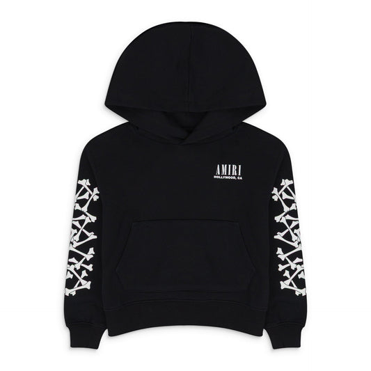 BLACK BONES HOODIE