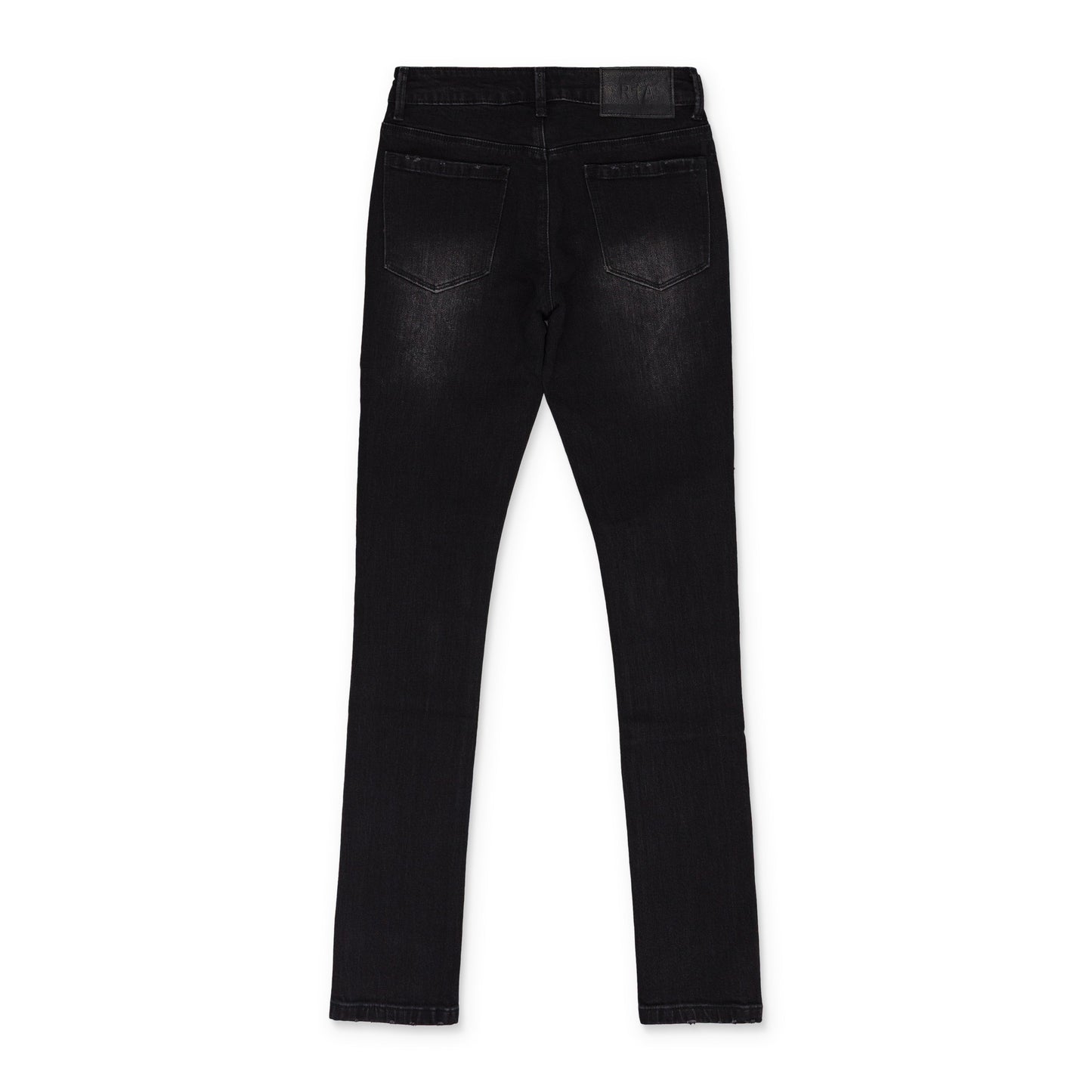 BLACK FADED DISTRESSED SKINNY JEANS