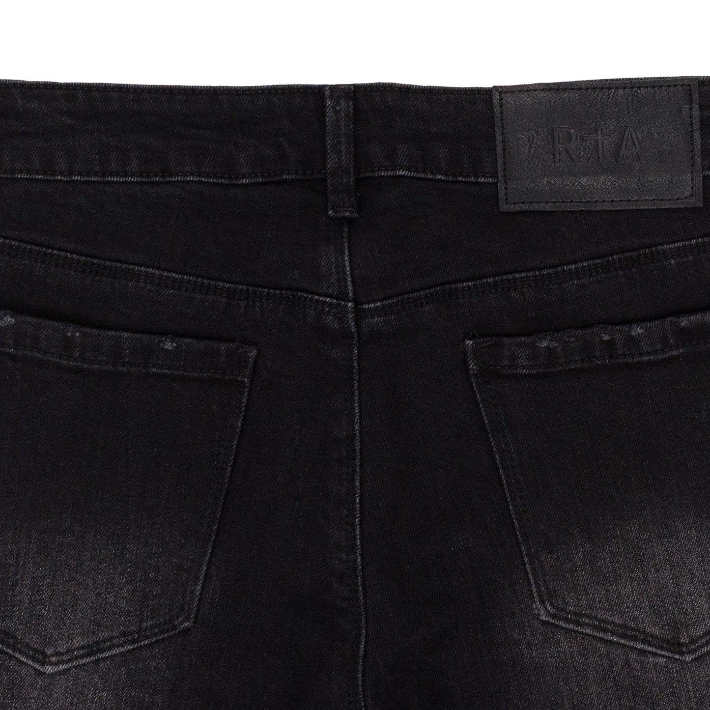 BLACK FADED DISTRESSED SKINNY JEANS