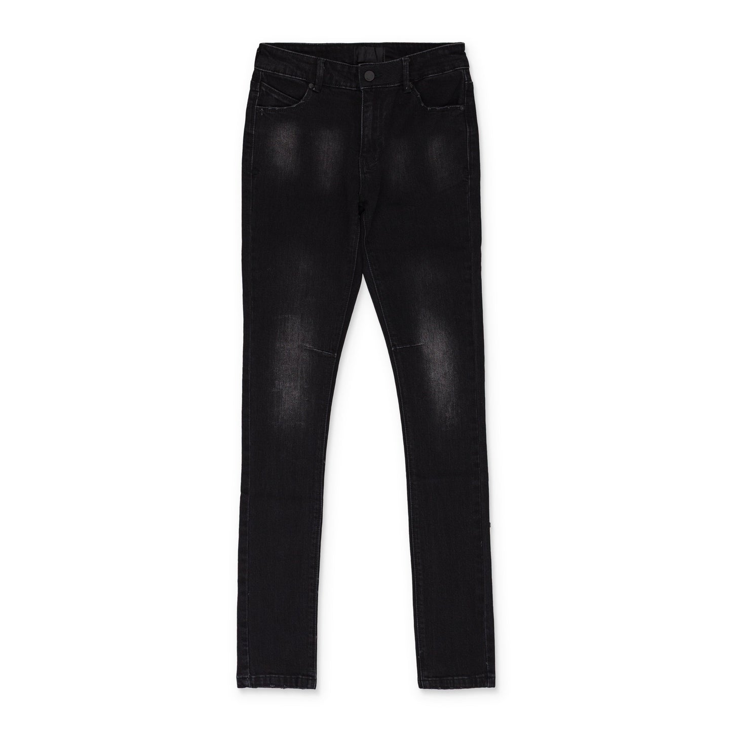 BLACK FADED DISTRESSED SKINNY JEANS