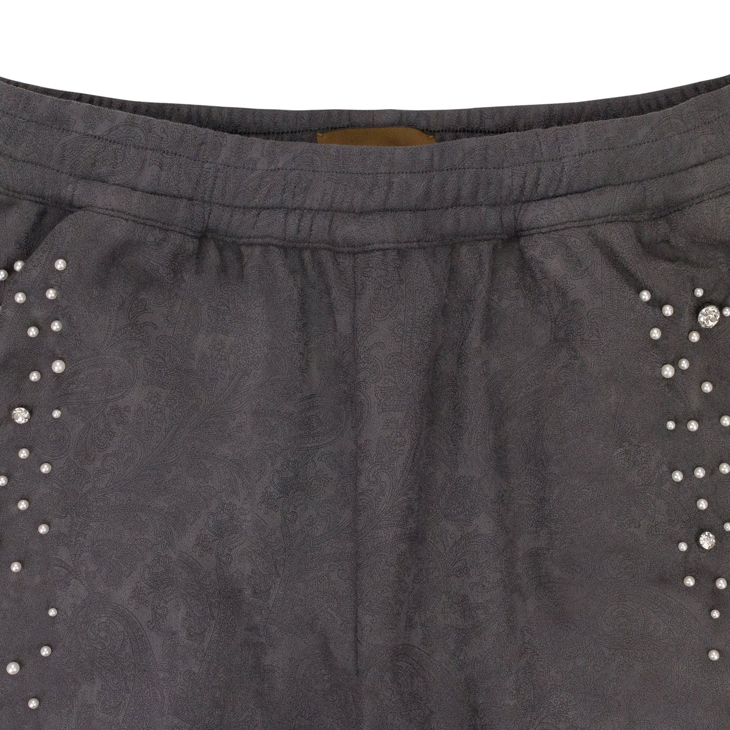 GREY CASHEW BLOSSOM PEARL SWEATPANTS