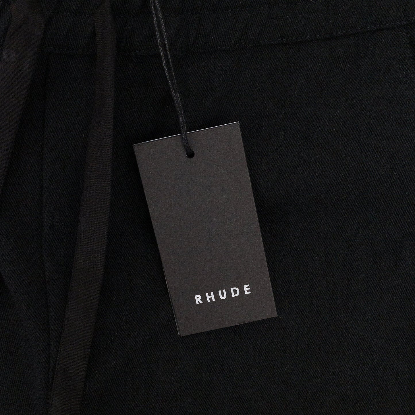 BLACK PIPED TWILL TRACK PANTS