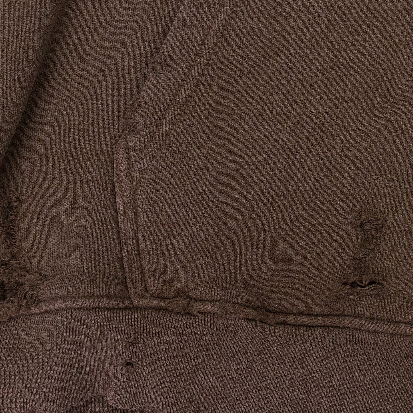 BROWN PALY BLANK HOODED SWEATSHIRT