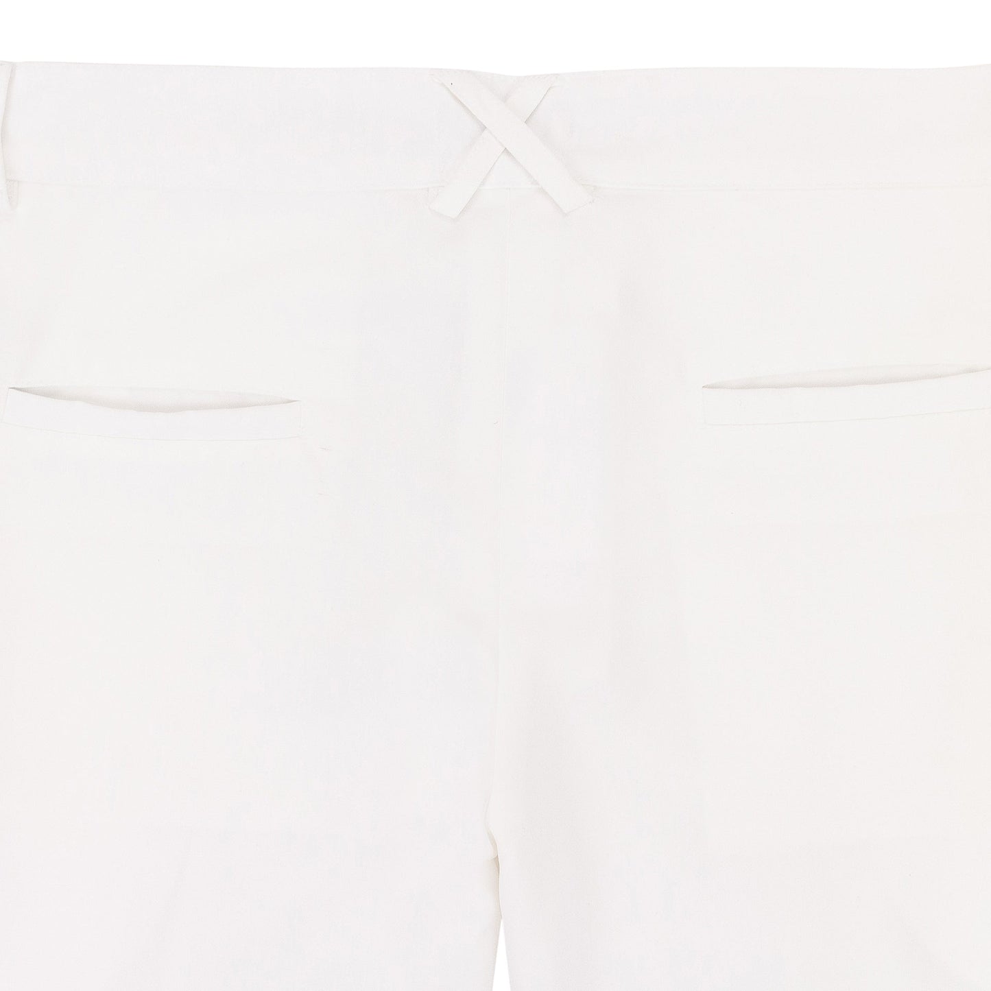 WHITE LOW WAISTED TROUSERS
