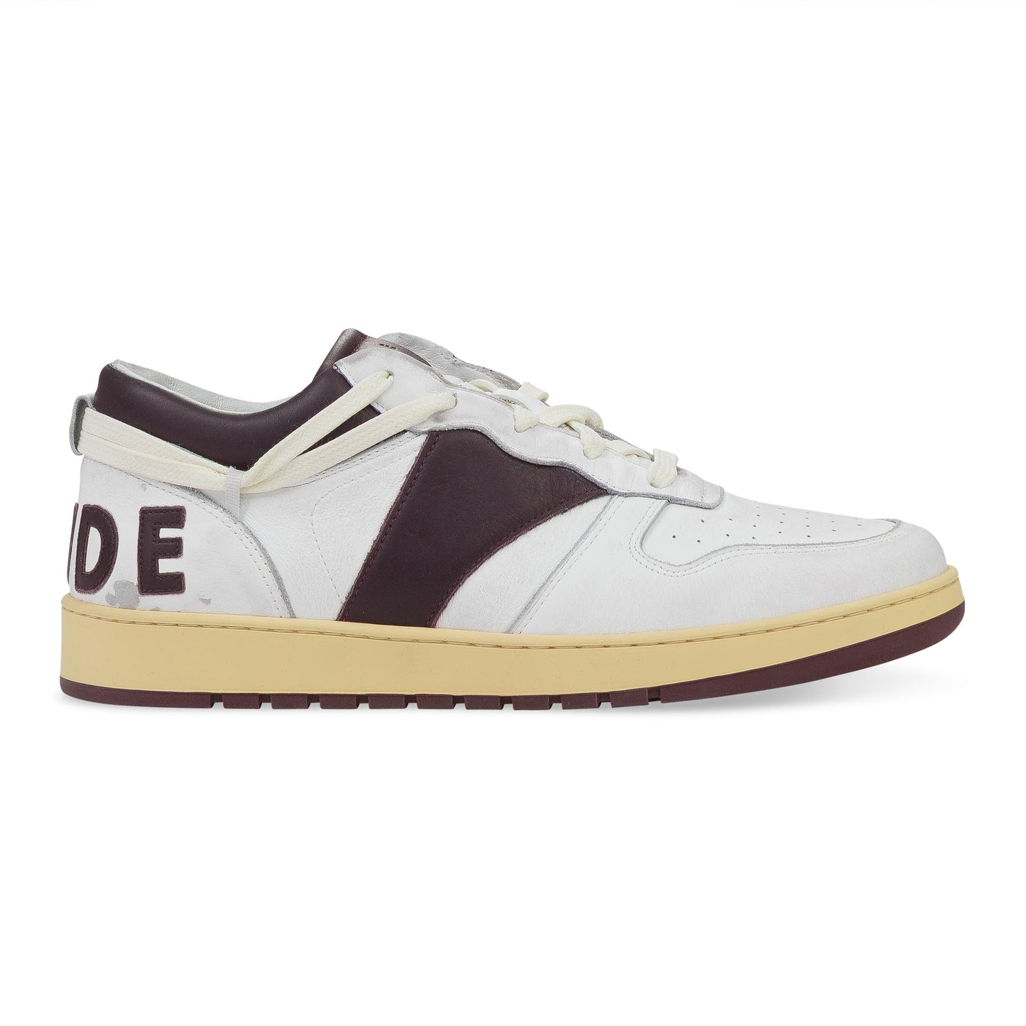 WHITE/MAROON RHECESS LOW SNEAKERS