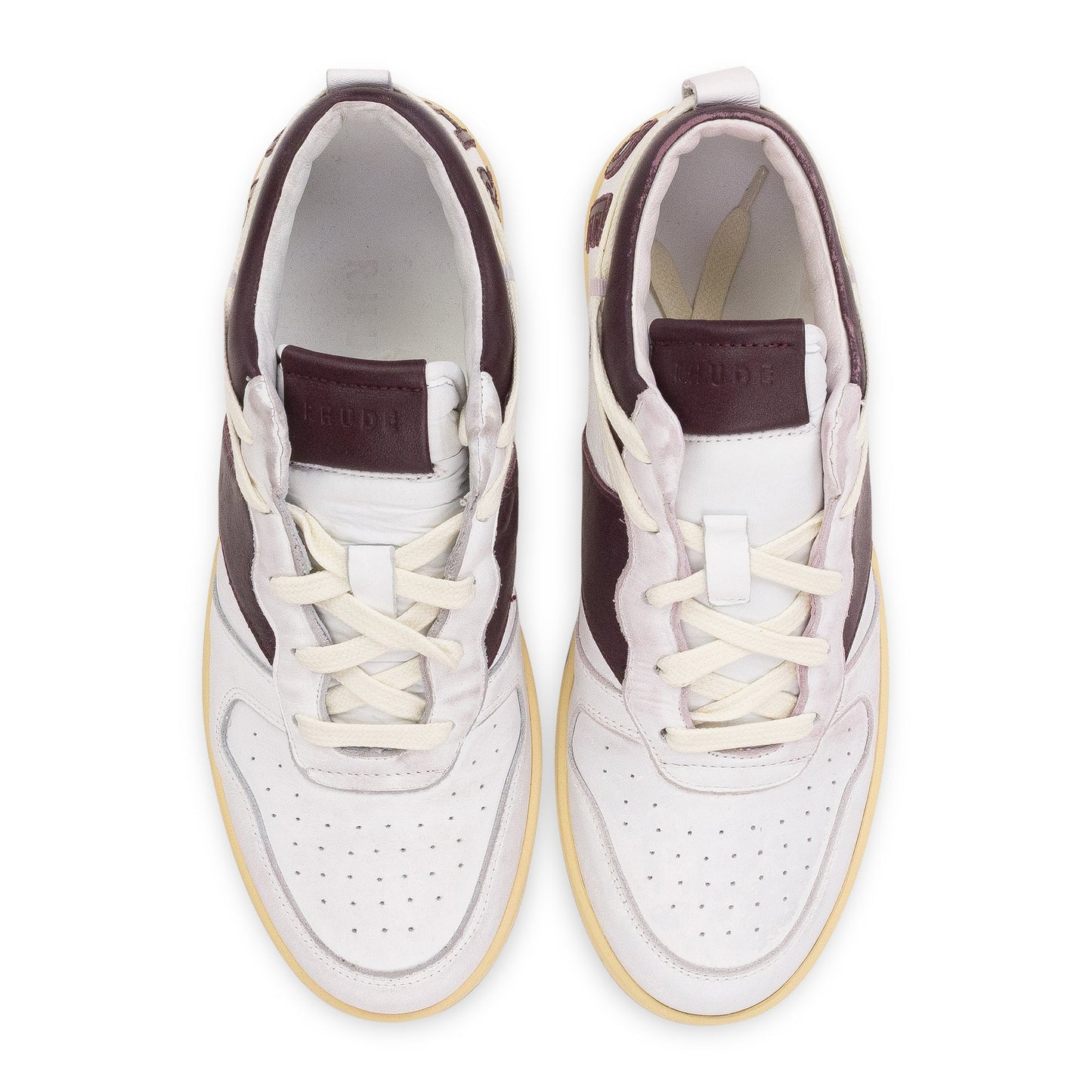 WHITE/MAROON RHECESS LOW SNEAKERS