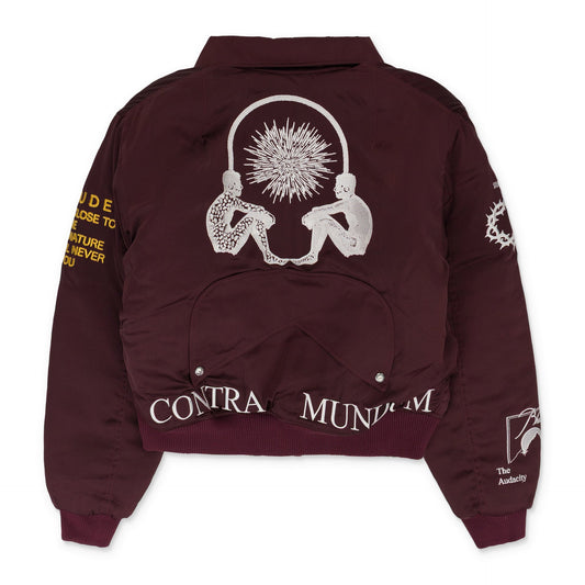 MAROON SIGNAL BOMBER
