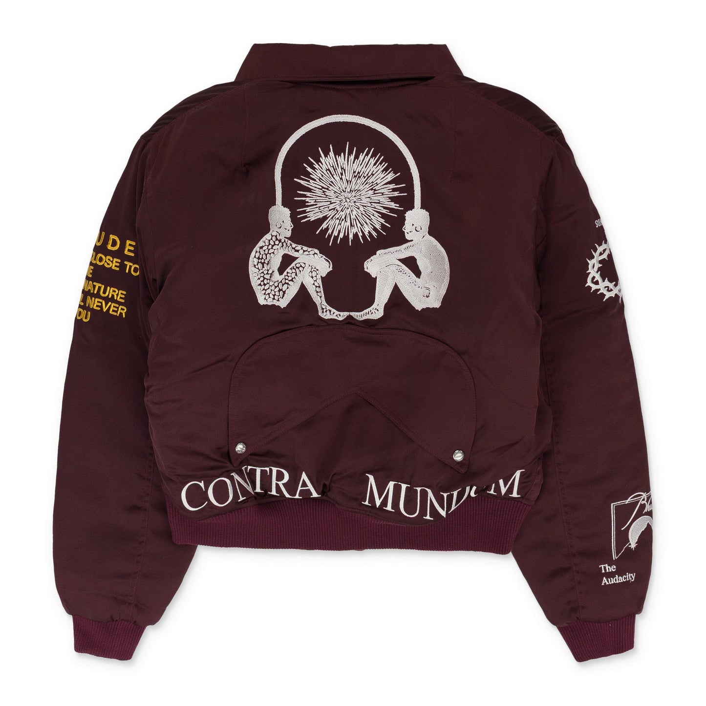 MAROON SIGNAL BOMBER
