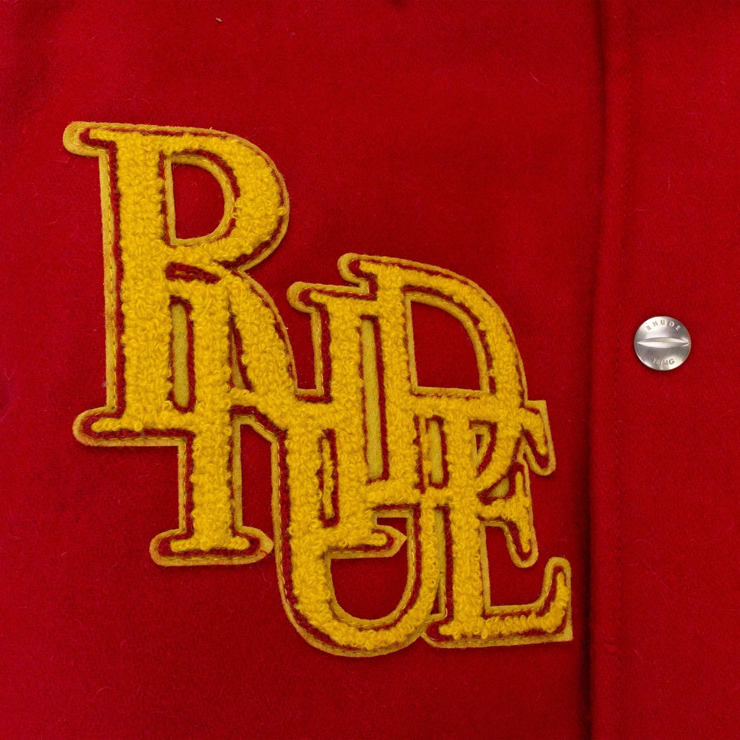 RED/CREAM BULL MARKET VARSITY JACKET