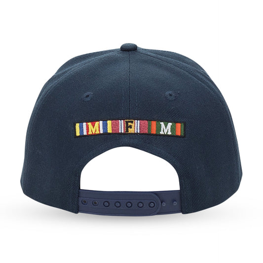 MURD333R.FM BLACK/YELLOW USS INFIDEL SNAPBACK HAT