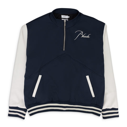 NAVY/WHITE VARSITY PULLOVER SWEATER