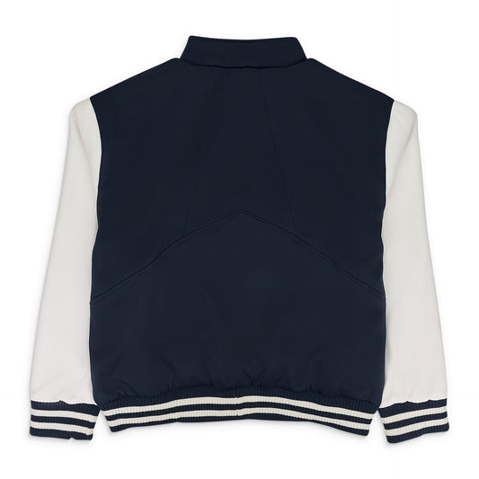 NAVY/WHITE VARSITY PULLOVER SWEATER