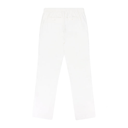 WHITE LINEN CHINOS