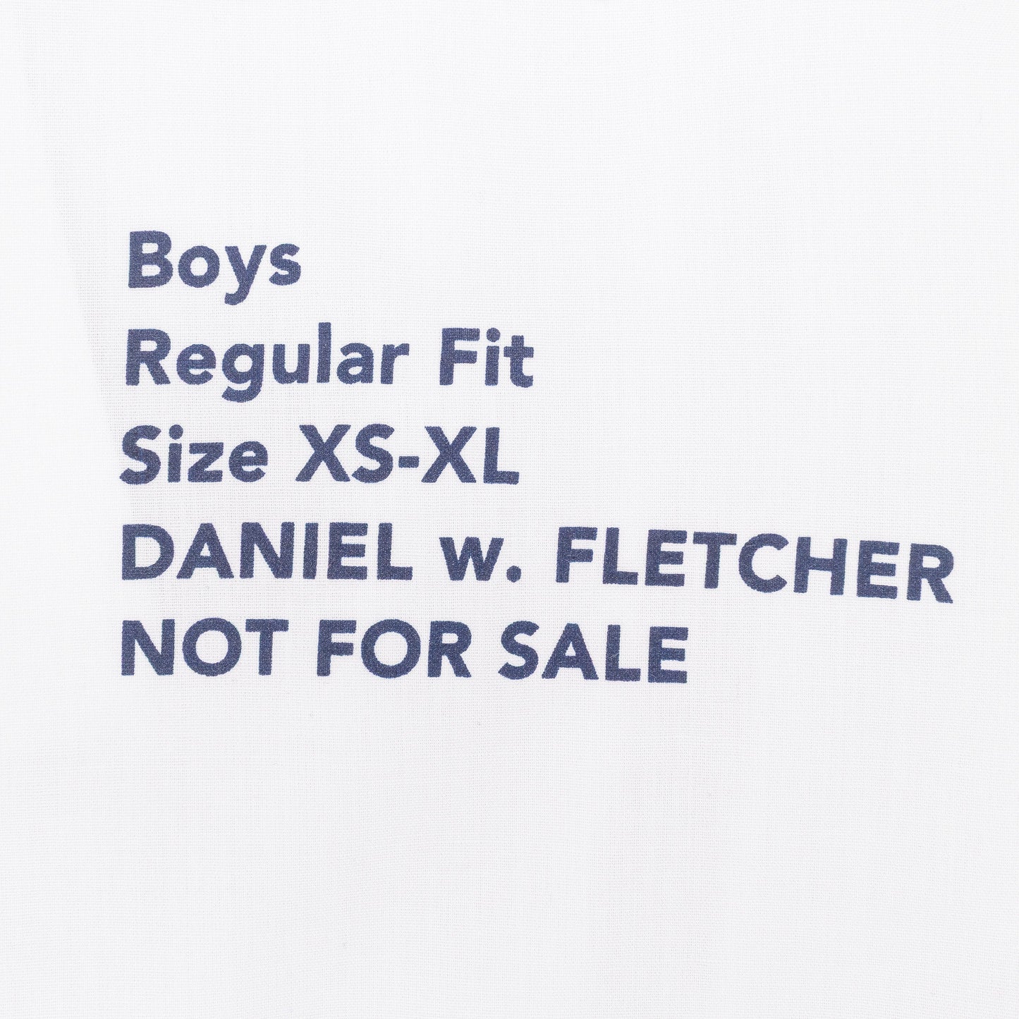 WHITE NOT FOR SALE BUTTON-DOWN SHIRT