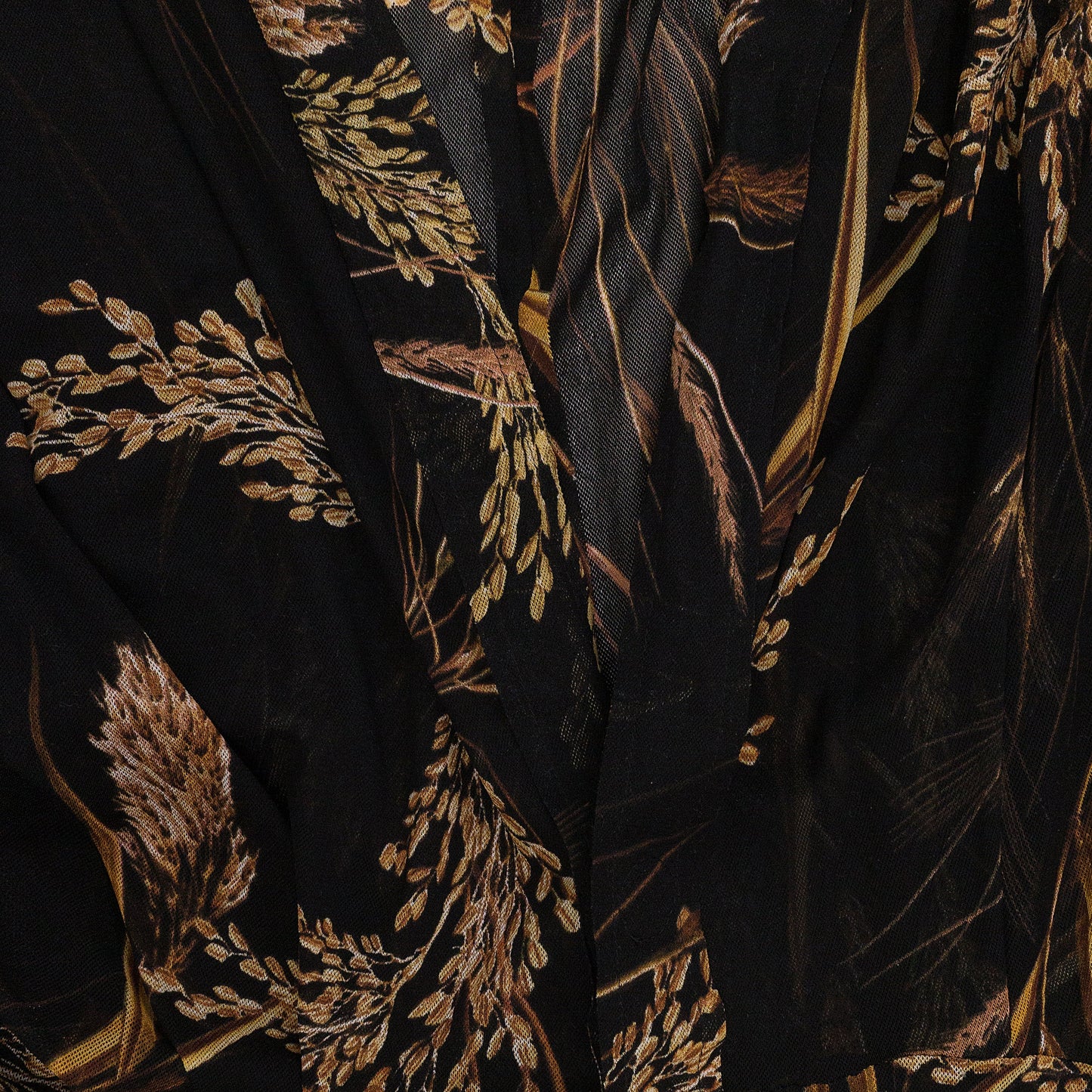 BEIGE WHEAT BARLEY NK FLARED SHIRT DAY DRESS