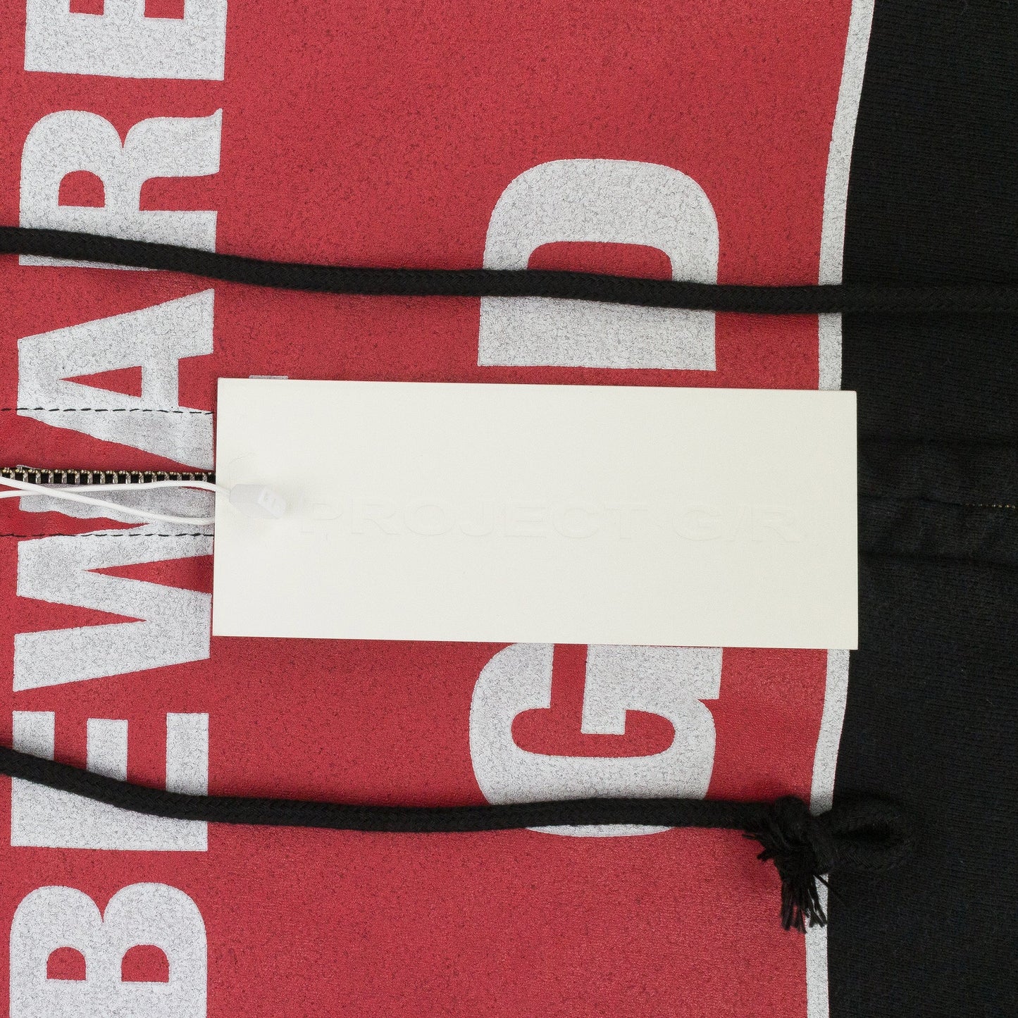 BLACK BEWARE OF GOD ZIP HOODIE