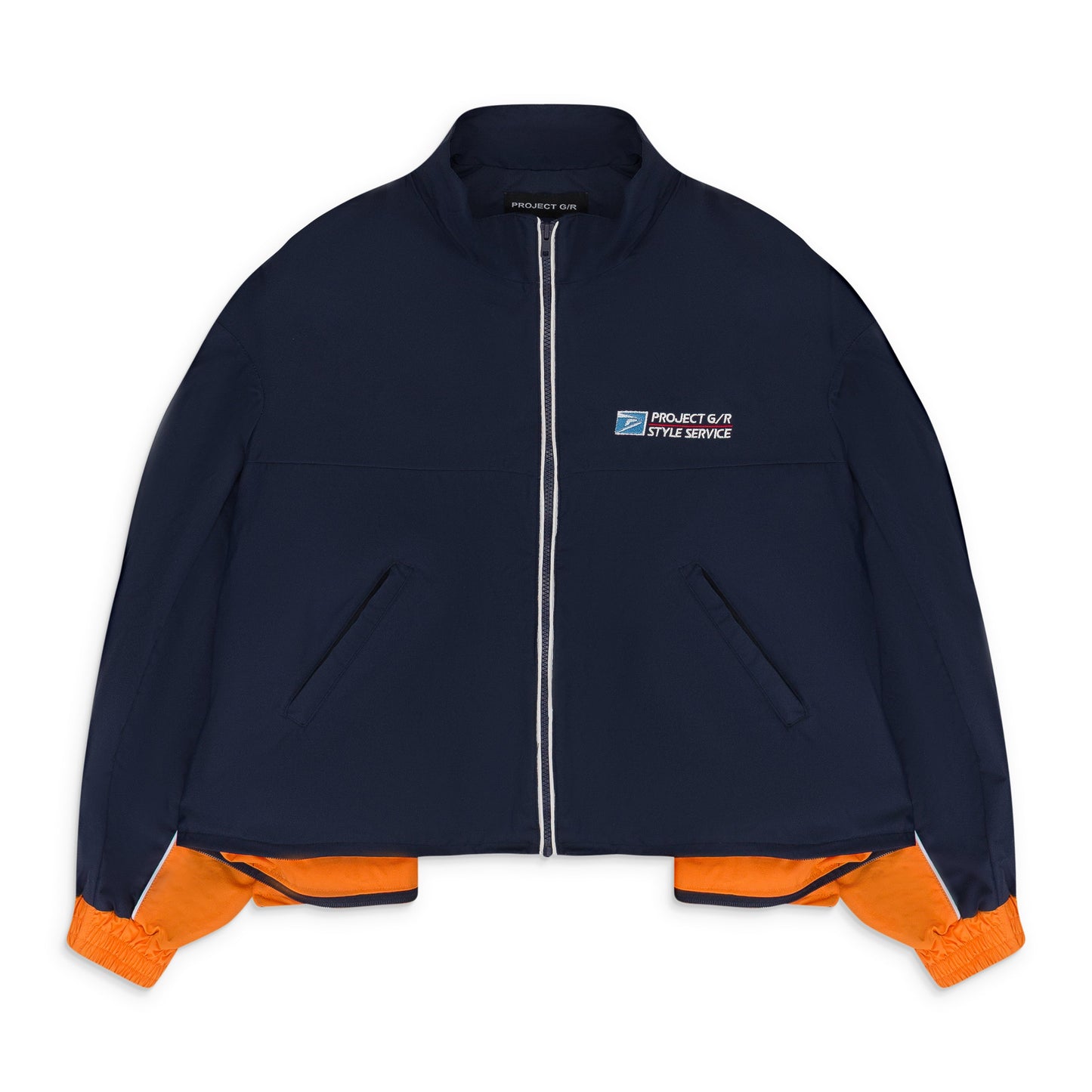 ROYAL ORANGE UPSIDE DOWN TRACK JACKET