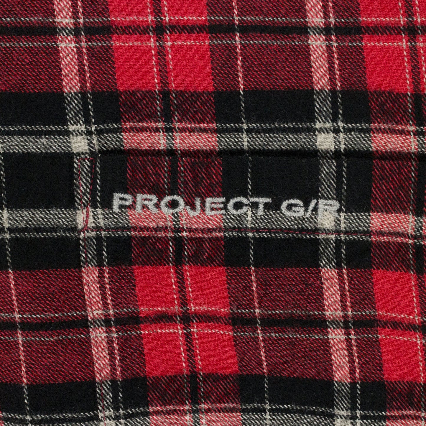 RED UPSIDE-DOWN CHECKED BUTTON-DOWN SHIRT